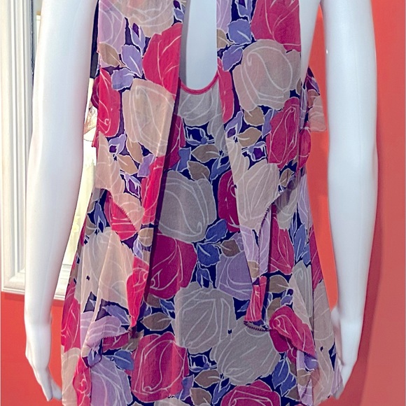 BEAUTIFUL, DIANE von FURSTENBERG blouse Multicoloured and sleeveless, size M - Picture 11 of 16